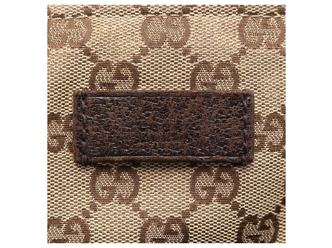 Borsa a tracolla Gucci GG Canvas Web beige - vista 5
