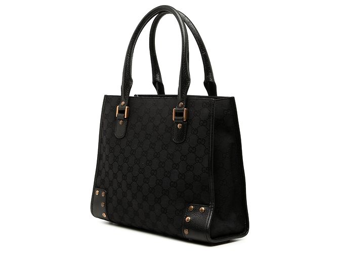 Tote Gucci GG Canvas Nailhead nero - vista 2