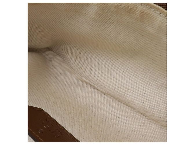 Borsa a tracolla Gucci GG Supreme Interlocking G beige - vista 3