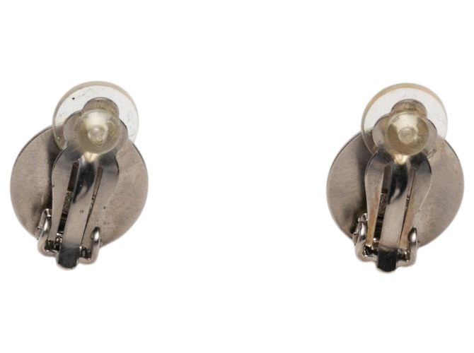 Orecchini a clip Chanel CC in ottone e placcati in oro con disco Gold D'oro - vista 2