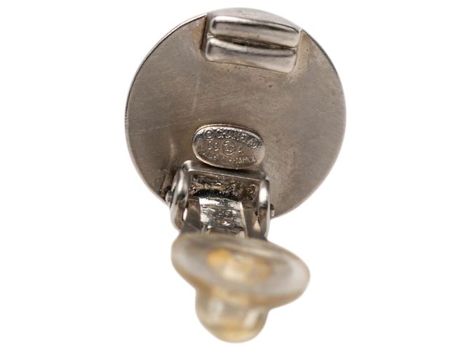 Orecchini a clip Chanel CC in ottone e placcati in oro con disco Gold D'oro - vista 3