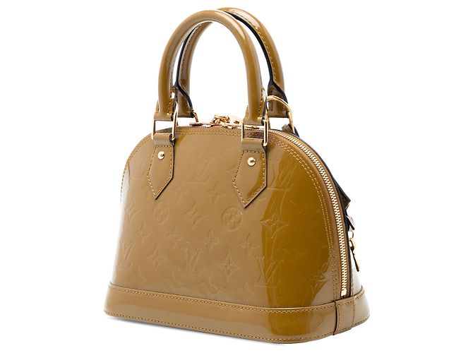 Borsa Alma BB Monogram Vernis Marrone Louis Vuitton Verde - vista 2