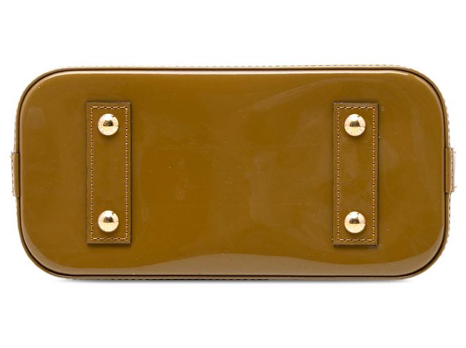 Borsa Alma BB Monogram Vernis Marrone Louis Vuitton Verde - vista 3