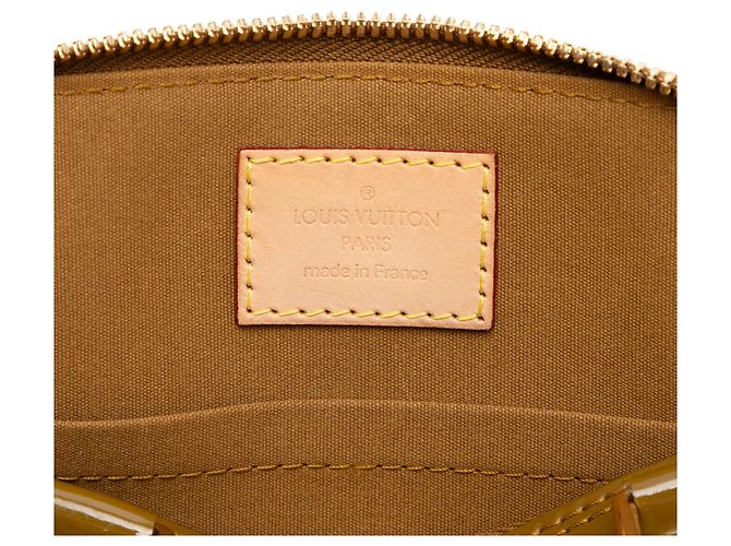 Borsa Alma BB Monogram Vernis Marrone Louis Vuitton Verde - vista 5