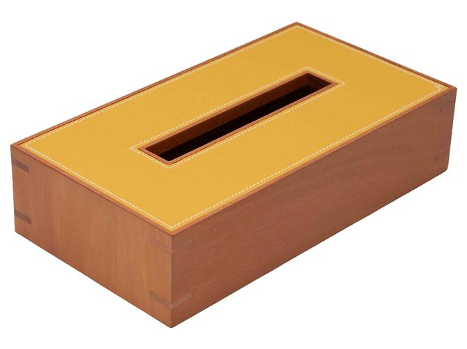 Hermès Coprimano in legno e pelle Orange Hermes Arancione - vista 3