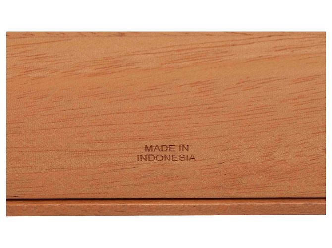 Hermès Coprimano in legno e pelle Orange Hermes Arancione - vista 6