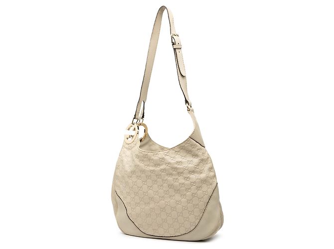 Borsa a tracolla bianca Gucci Guccissima Charlotte Bianco - vista 2