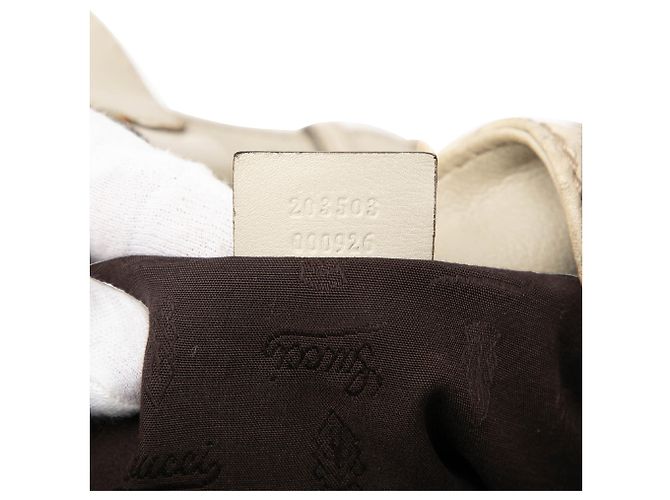 Borsa a tracolla bianca Gucci Guccissima Charlotte Bianco - vista 6