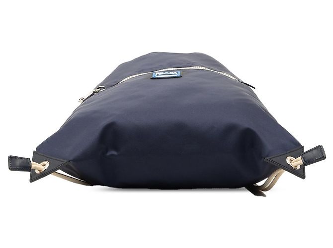Blue Prada Tessuto Drawstring Backpack - view 3