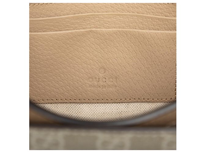 Beige Gucci Mini GG Supreme Interlocking G Crossbody - vista 5