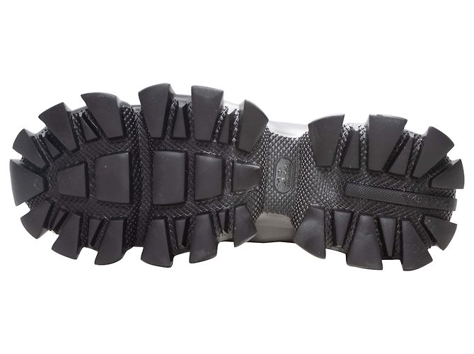 Sneakers Prada Cloudbust Chunky Low-Top Nere e Argento Taglia 39.5 Nero - vista 5