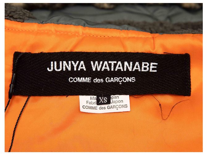 Graue Junya Watanabe Comme Des Garcons Oversized Kapuzen-Bomberjacke Größe US XS - Ansicht 5