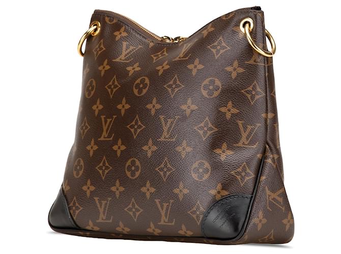 Borsa a tracolla Louis Vuitton Monogram Odeon PM marrone - vista 2