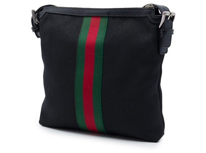 Borsa a tracolla Gucci GG Techno Canvas Web nera Nero - vista 2