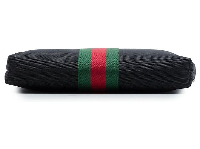 Borsa a tracolla Gucci GG Techno Canvas Web nera Nero - vista 3