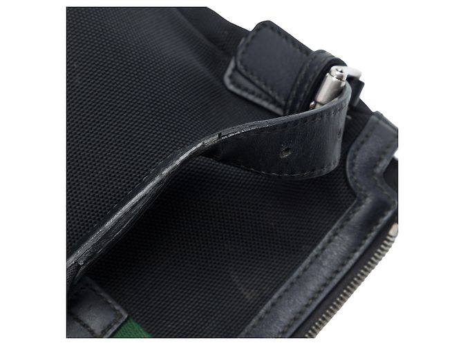 Borsa a tracolla Gucci GG Techno Canvas Web nera Nero - vista 6