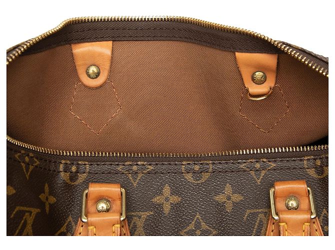 Borsa Boston Louis Vuitton Monogram Speedy 35 marrone - vista 6