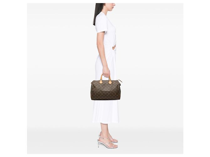 Borsa Boston Louis Vuitton Monogram Speedy 35 marrone - vista 8