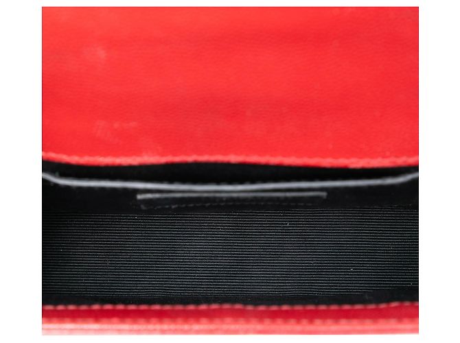 Borsa a tracolla Kate in pelle piccola con monogramma rosso Saint Laurent - vista 4