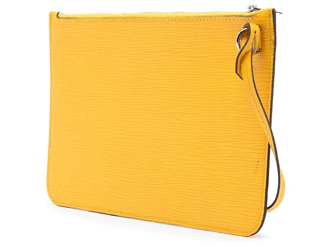 Pochette Louis Vuitton Epi Neverfull gialla Giallo - vista 2