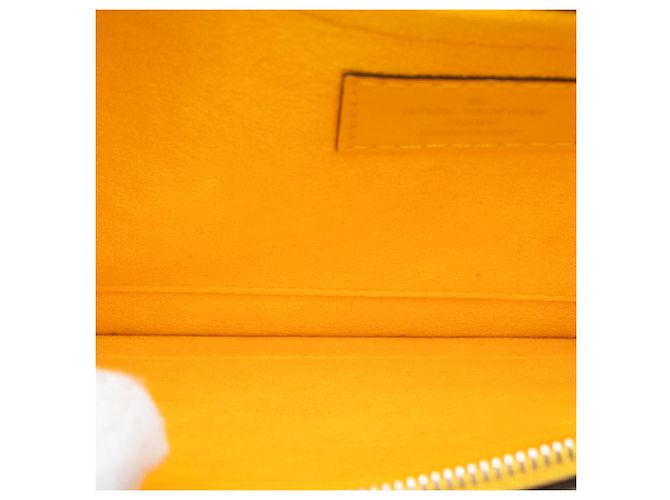 Pochette Louis Vuitton Epi Neverfull gialla Giallo - vista 4