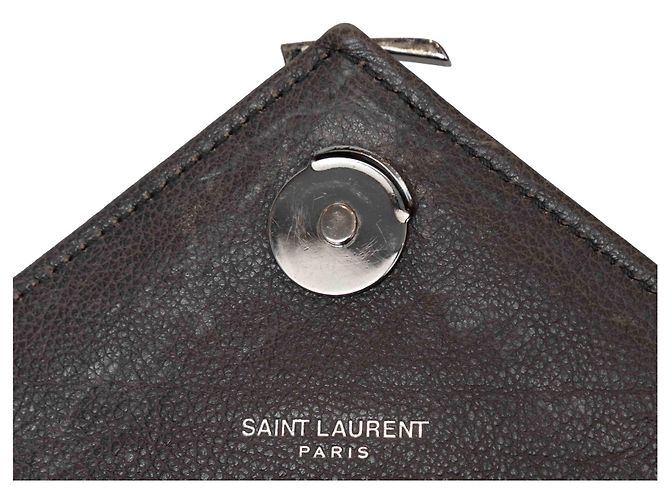 Borsa Saint Laurent Lou Lou Matelasse grigia Grigio - vista 5