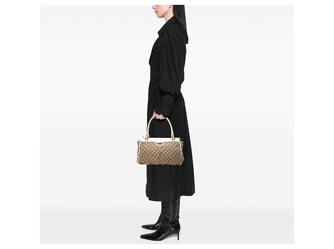 Abbey GG Canvas D Ring Tote in Beige Gucci - Ansicht 7