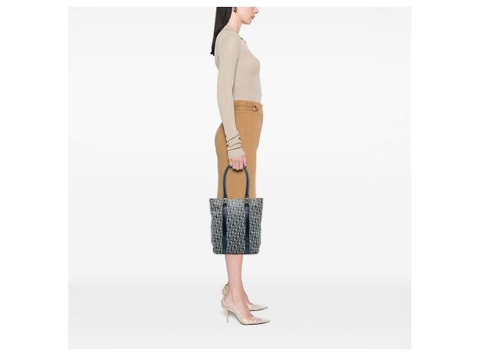 Tote in tela Diorissimo Trotter blu Dior Diorissimo - vista 7