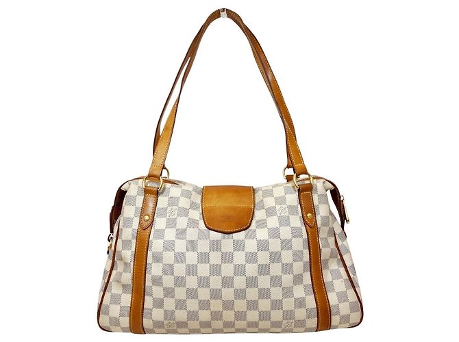 Borsa Tote Louis Vuitton Damier Azur Streza PM Bianco - vista 2