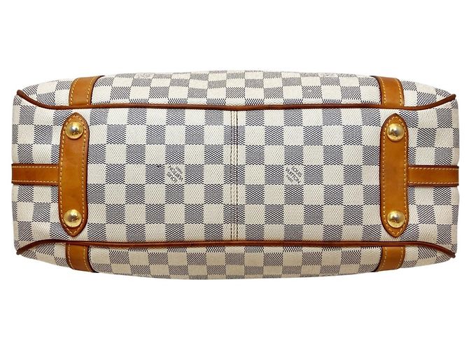 Borsa Tote Louis Vuitton Damier Azur Streza PM Bianco - vista 3