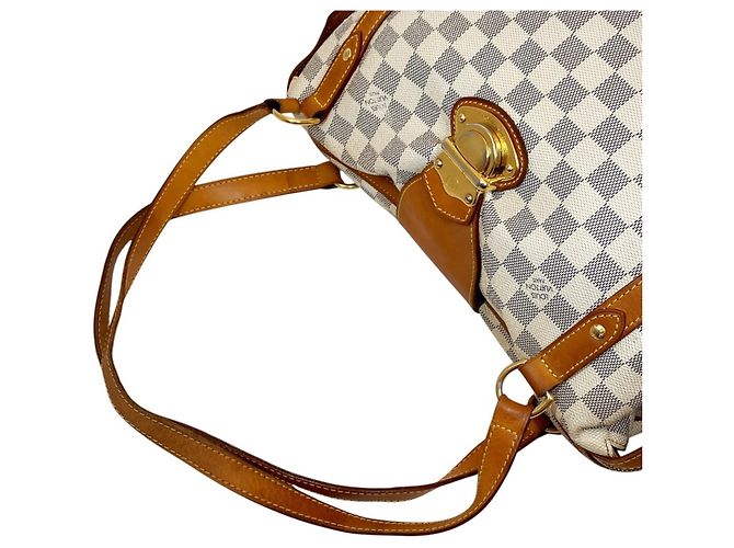Borsa Tote Louis Vuitton Damier Azur Streza PM Bianco - vista 6