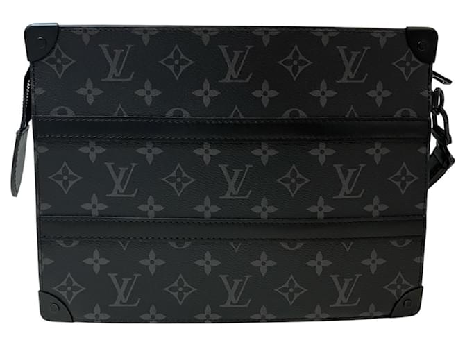 Pochette Louis Vuitton Monogram Eclipse Noir - vue 2