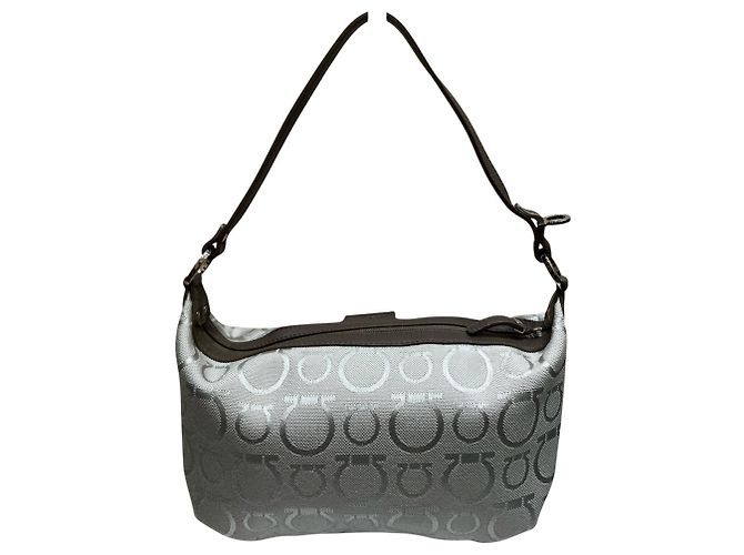 Borsa Salvatore Ferragamo Gancini Argento - vista 2