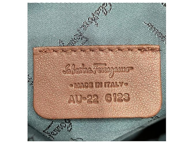 Borsa Salvatore Ferragamo Gancini Argento - vista 4