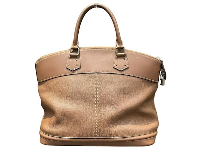 Borsa Louis Vuitton Lockit MM Marrone - vista 2