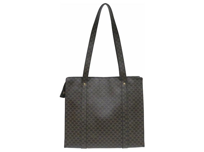 Céline Borsa Tote Celine Old Macadam marrone scuro - vista 2