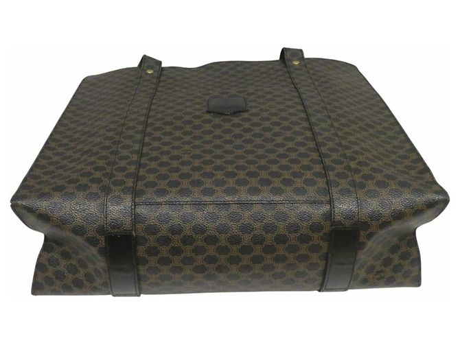 Céline Borsa Tote Celine Old Macadam marrone scuro - vista 3