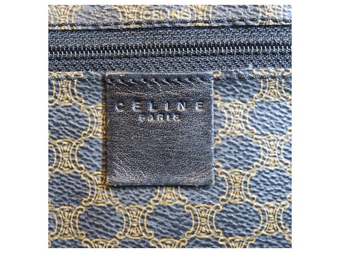 Céline Borsa Tote Celine Old Macadam marrone scuro - vista 4