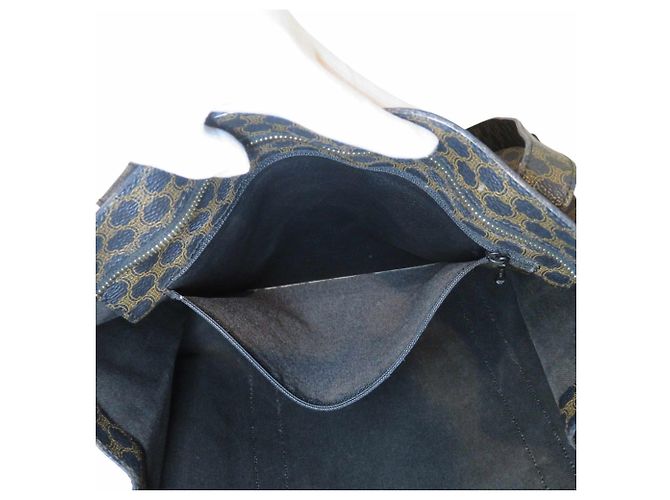 Céline Borsa Tote Celine Old Macadam marrone scuro - vista 6