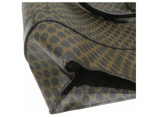 Céline Borsa Tote Celine Old Macadam marrone scuro - vista 7