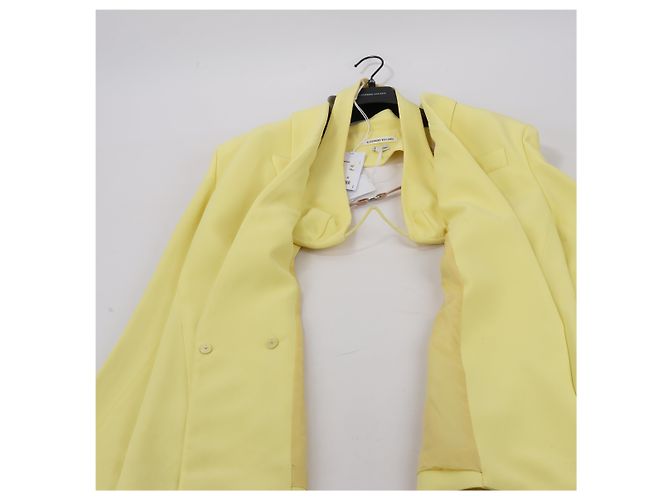Autre Marque Gelber Alessandro Vigilante Blazer mit passendem Bra Top, Größe 44/40 IT - Ansicht 10
