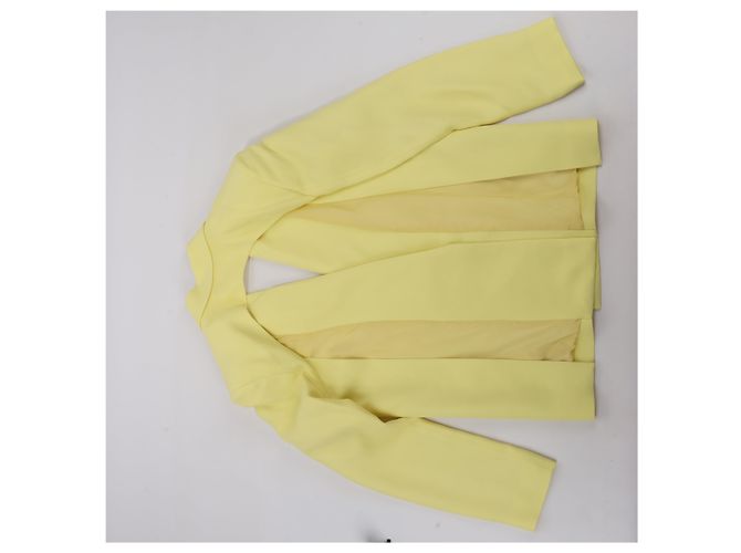 Autre Marque Gelber Alessandro Vigilante Blazer mit passendem Bra Top, Größe 44/40 IT - Ansicht 4
