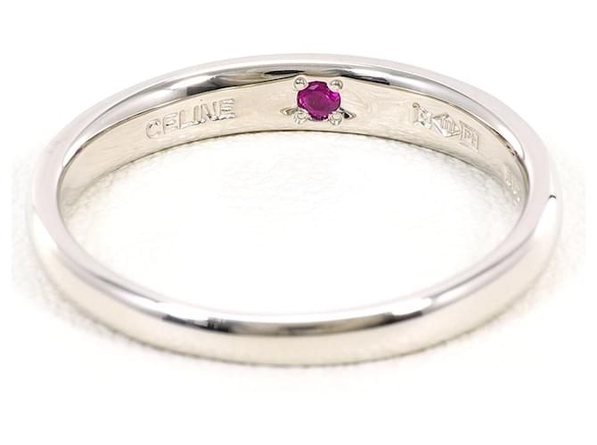 Céline Celine Platin-Rubin-Ring - Ansicht 3