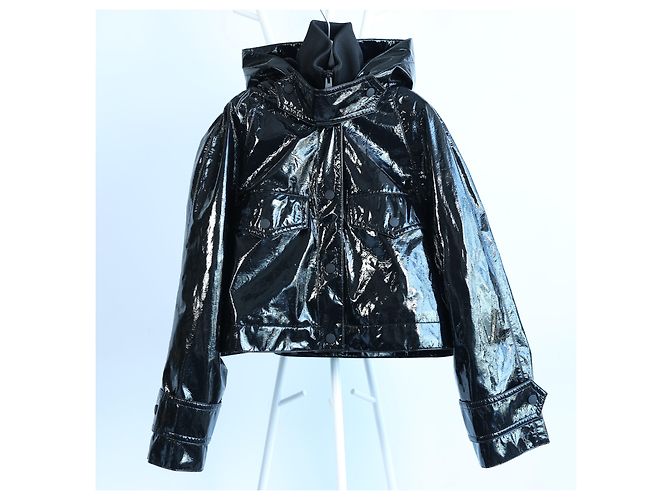 Giacca lucida Dondup in nero, 42 IT - vista 12