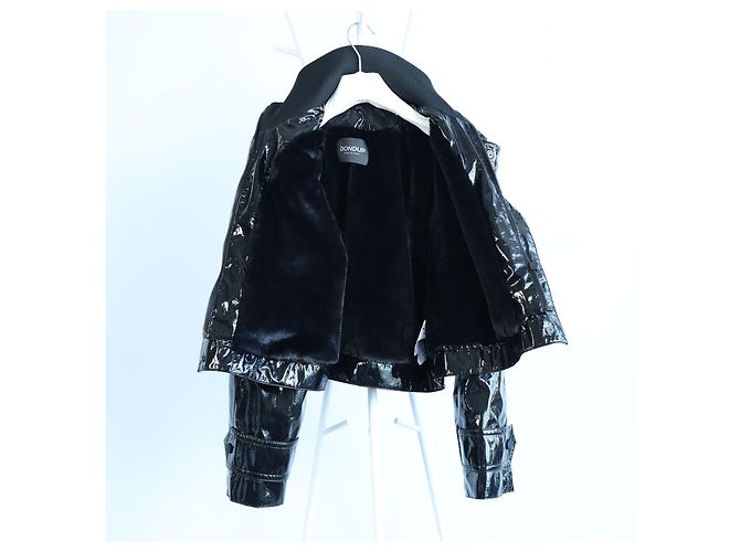 Giacca lucida Dondup in nero, 42 IT - vista 4