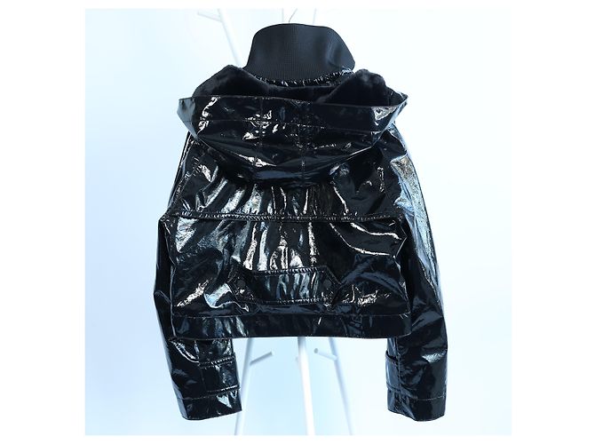 Giacca lucida Dondup in nero, 42 IT - vista 7