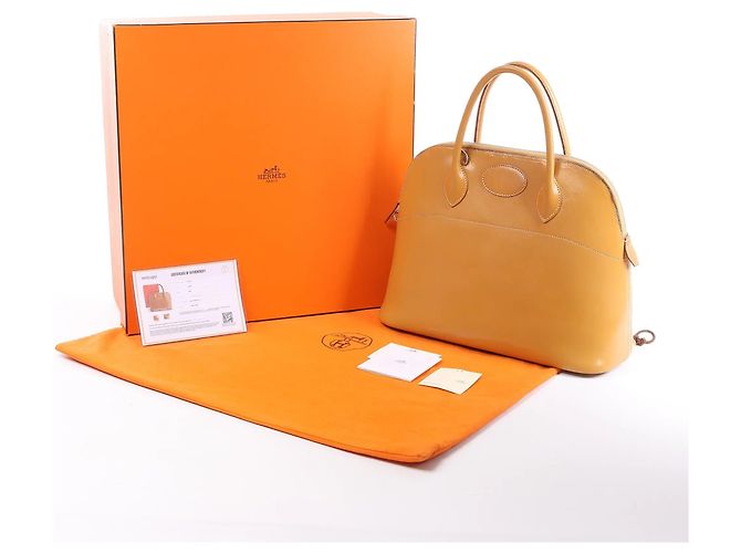 Hermès Borsa a mano in pelle HERMES Bolide 35 Marrone Naturale D: 2000 - vista 13