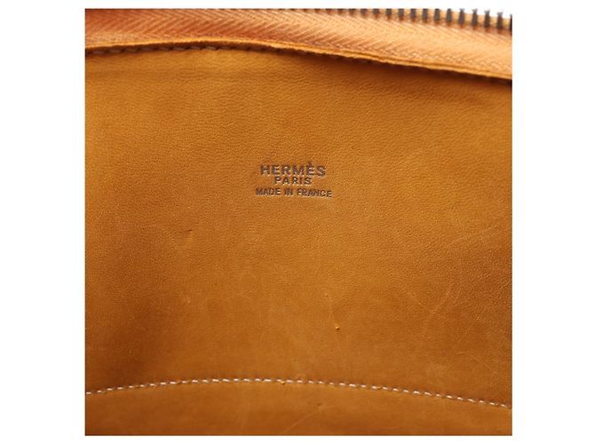 Hermès Borsa a mano in pelle HERMES Bolide 35 Marrone Naturale D: 2000 - vista 16