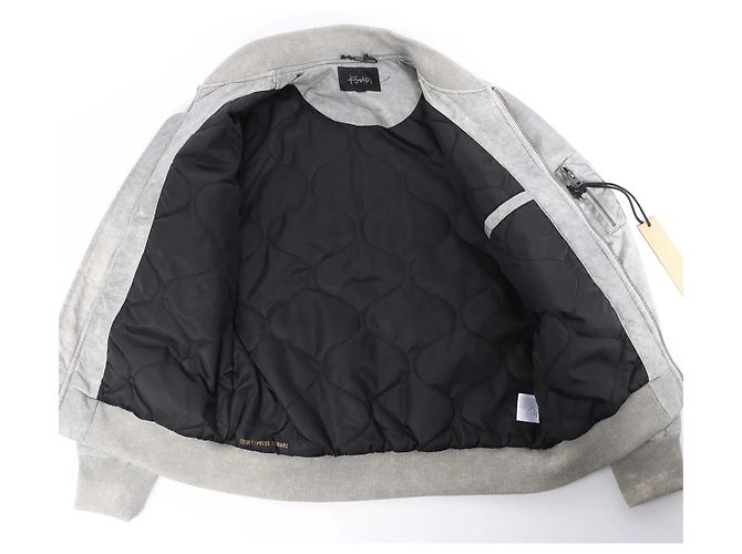 Autre Marque Ksubi Royalty Bomber Overdye Earth Jacke in Grau, M - Ansicht 14