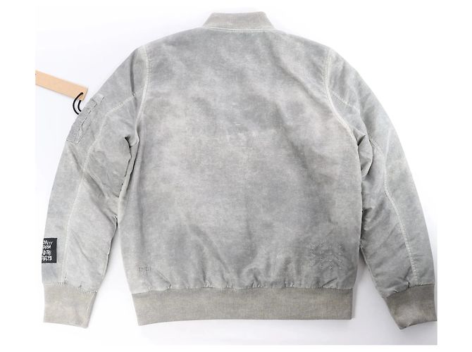 Autre Marque Ksubi Royalty Bomber Overdye Earth Jacke in Grau, M - Ansicht 3